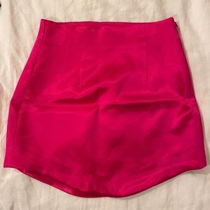 Zara satin mini skirt